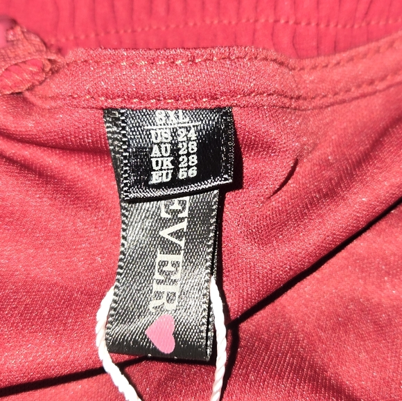 New! Ever Pretty Raccolta Carta Evening Gown Bridesmaid Dress Burgundy Size 24US - Picture 11 of 15